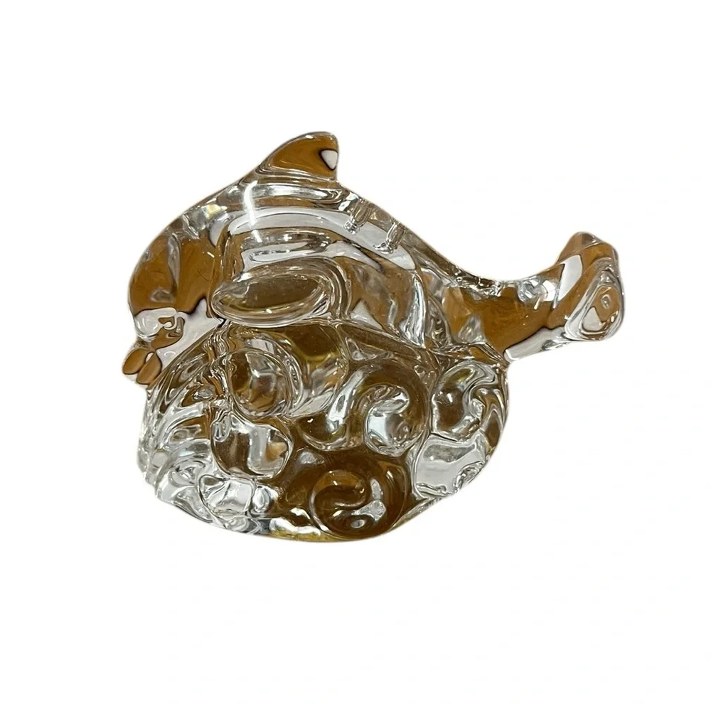 Vintage Lenox Crystal Dolphin Shaker Small Single Dolphin Figurine
